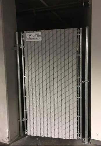 Custom Built Chain Link Gate in Storage Facilities